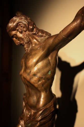 Grand Christ en bronze, Italie XVIe siècle - Galerie Nicolas Lenté