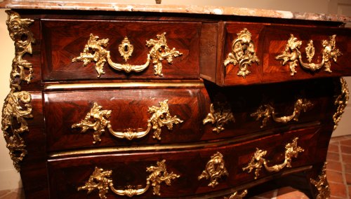 Furniture  - A Louis XV 18th c. commode tombeau stamped M. Criaerd