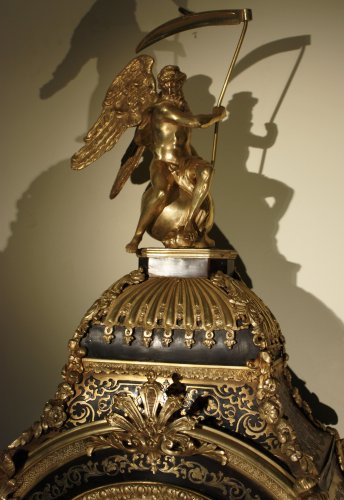 Antiquités - A French Louis XIV Ormolu-Mounted Brass and Tortoiseshell Boulle Marquetry bracket clock