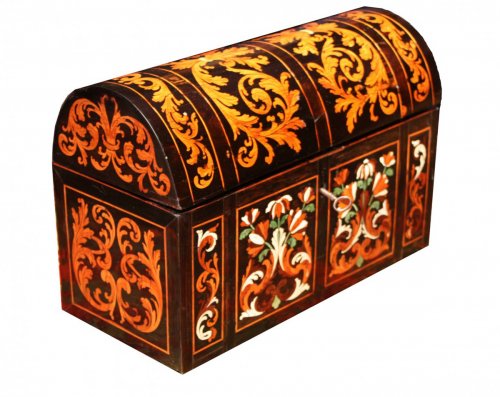 Marquetry casket, attributed to Pierre Gole, 17th centu