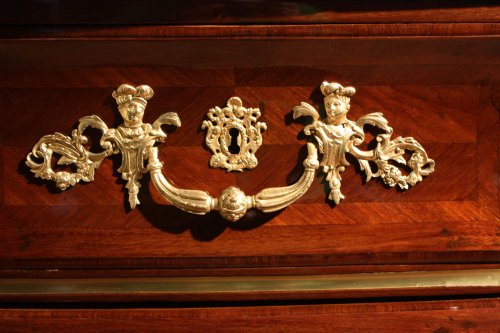 18th century - A Regence  18th c. ormolu-mounted amaranth commode