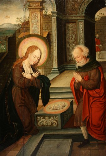 La nativité, école flamande du XVIe siècle