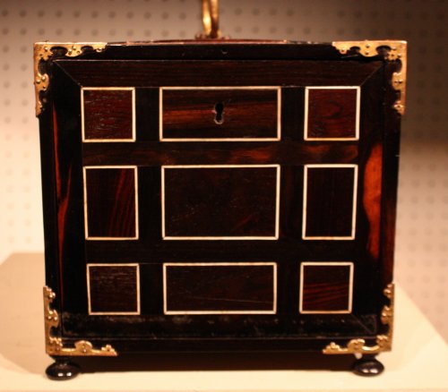 Furniture  - An Italian 17th century ebony and ivory inlaid cabinet