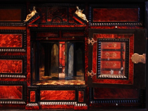 A 17th c Antwerp tortoiseshell cabinet - 