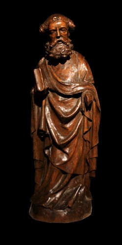 Sculpture  - 14th C. German Limewood Figure Of St Peter