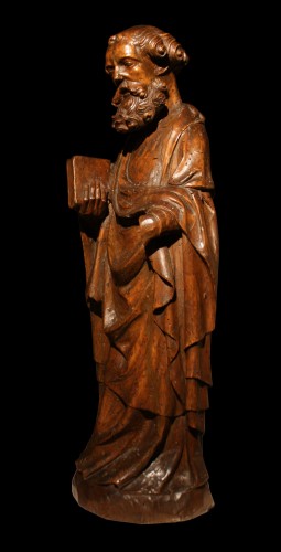 11th to 15th century - 14th C. German Limewood Figure Of St Peter