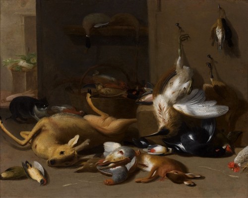 Jan Van Kessel II (1654-1708) Still Life With Game, Oil On Copper