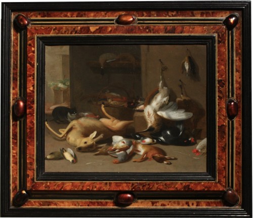 17th century - Jan Van Kessel II (1654-1708) Still Life With Game, Oil On Copper