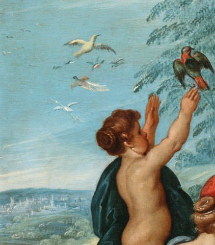 Allégorie des quatre éléments - Entourage de Jan Brueghel et H. van Balen - XVIIe - Galerie Nicolas Lenté