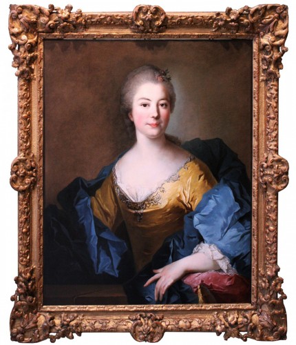 French 18th century portrait of a noblewoman, circle of Jean Marc Nattier