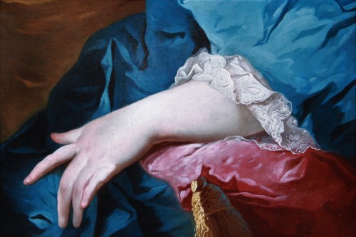 Tableaux et dessins Tableaux XVIIIe siècle - Portrait de dame, entourage de Jean Marc Nattier, XVIIIe siècle
