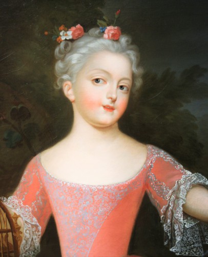 Portrait présumé de Marie-Anne-Victoire de Bourbon, atelier de Pierre Gobert - Régence