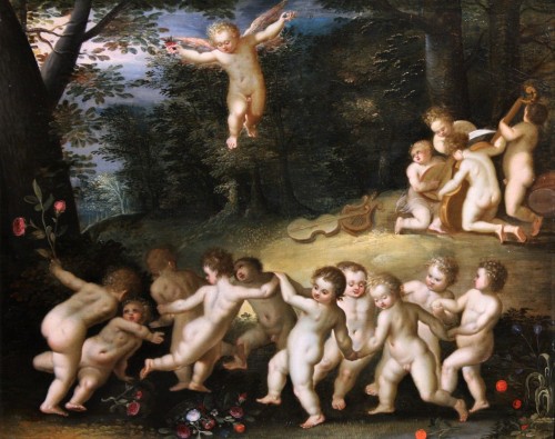 Putti dancing - attributed to Hendrick van Balen