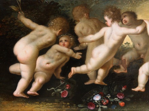 Putti dancing - attributed to Hendrick van Balen - 