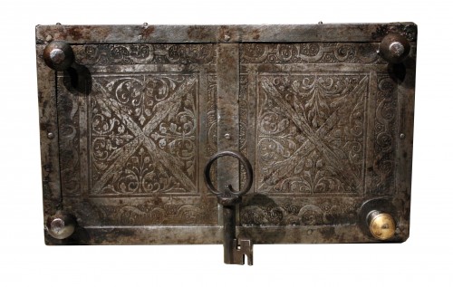 Curiosities  - 16th C. Nuremberg Etched Iron Casket