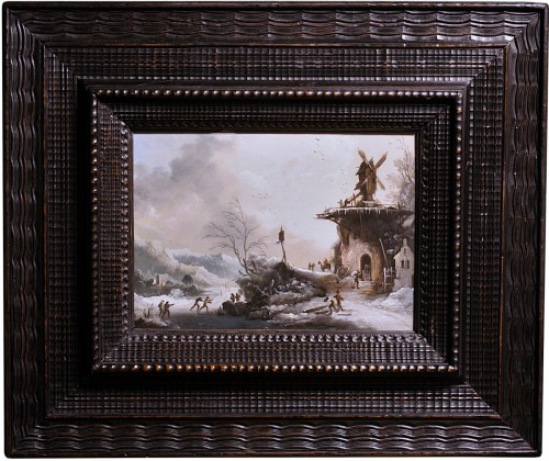 Paysage d'hiver au moulin, XVIIe siecle