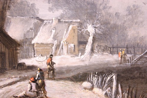 Winter Landscape at the farm, Circle of Klaes Molenaer, 17th Century - Louis XIII