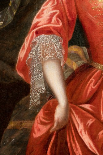 Portrait de Françoise-Marie de Bourbon, atelier de Pierre Gobert, fin du XVIIe siècle - Galerie Nicolas Lenté