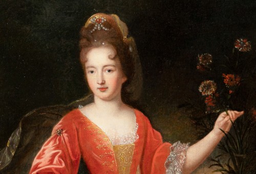 Louis XIV - Portrait de Françoise-Marie de Bourbon, atelier de Pierre Gobert, fin du XVIIe siècle