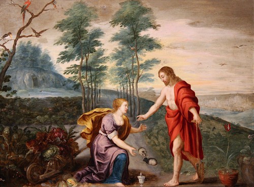 Noli mi tangere, mid-17th c., circle Jan Brueghel et Peter Paul Rubens