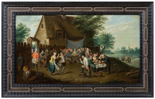 Village wedding attributed to D. Teniers, 17th century