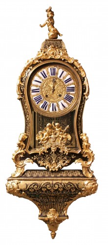 A Regence Boulle marquetry ormolu-mounted bracket clock