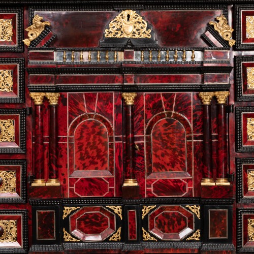 An Antwerp Louis XIV 17th c. tortoiseshell cabinet,  - 