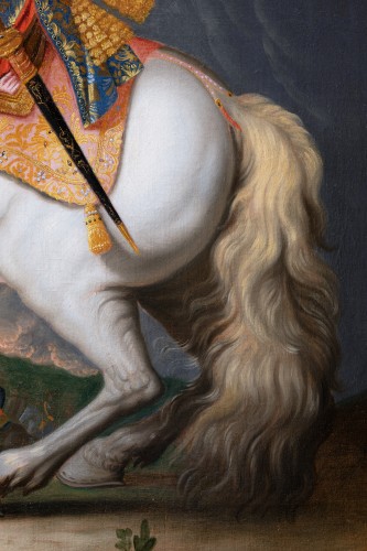 Louis XIV - Equestrian portrait of Louis XIV, workshop of Réné-Antoine Houasse