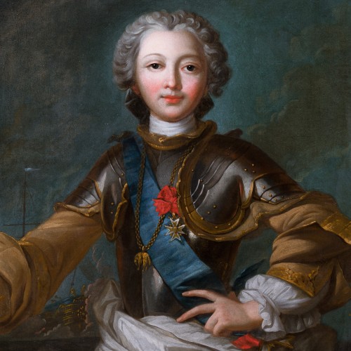 Duc de Penthièvre en amiral de France, atelier de J. M. Nattier, vers 1740 - Tableaux et dessins Style Louis XV