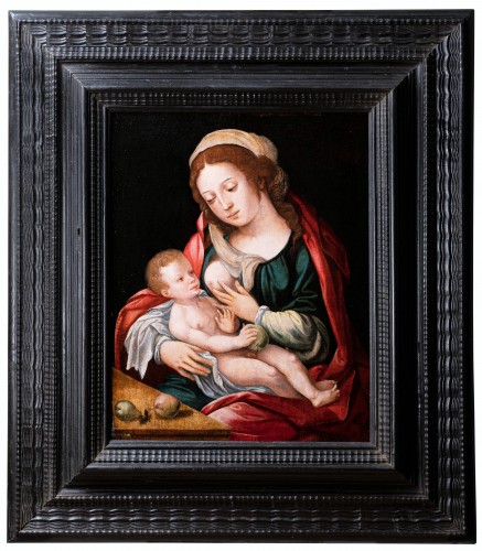 Vierge à l’enfant, atelier du Maitre au Perroquet, Anvers XVIe siècle