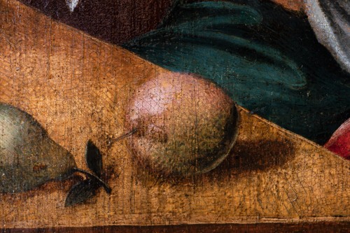 Tableaux et dessins Tableaux XVIe siècle - Vierge à l’enfant, atelier du Maitre au Perroquet, Anvers XVIe siècle