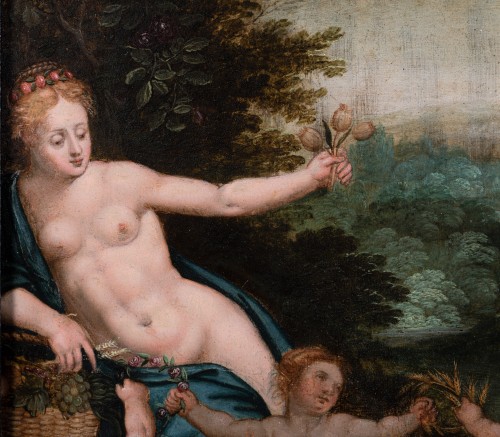 17th century - Allegory Of Love, Attributed To Hendrick De Clerck (1570-1630)