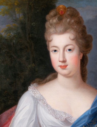 Antiquités - Portrait de Françoise-Marie de Bourbon, attribué à Pierre Gobert, vers 1695