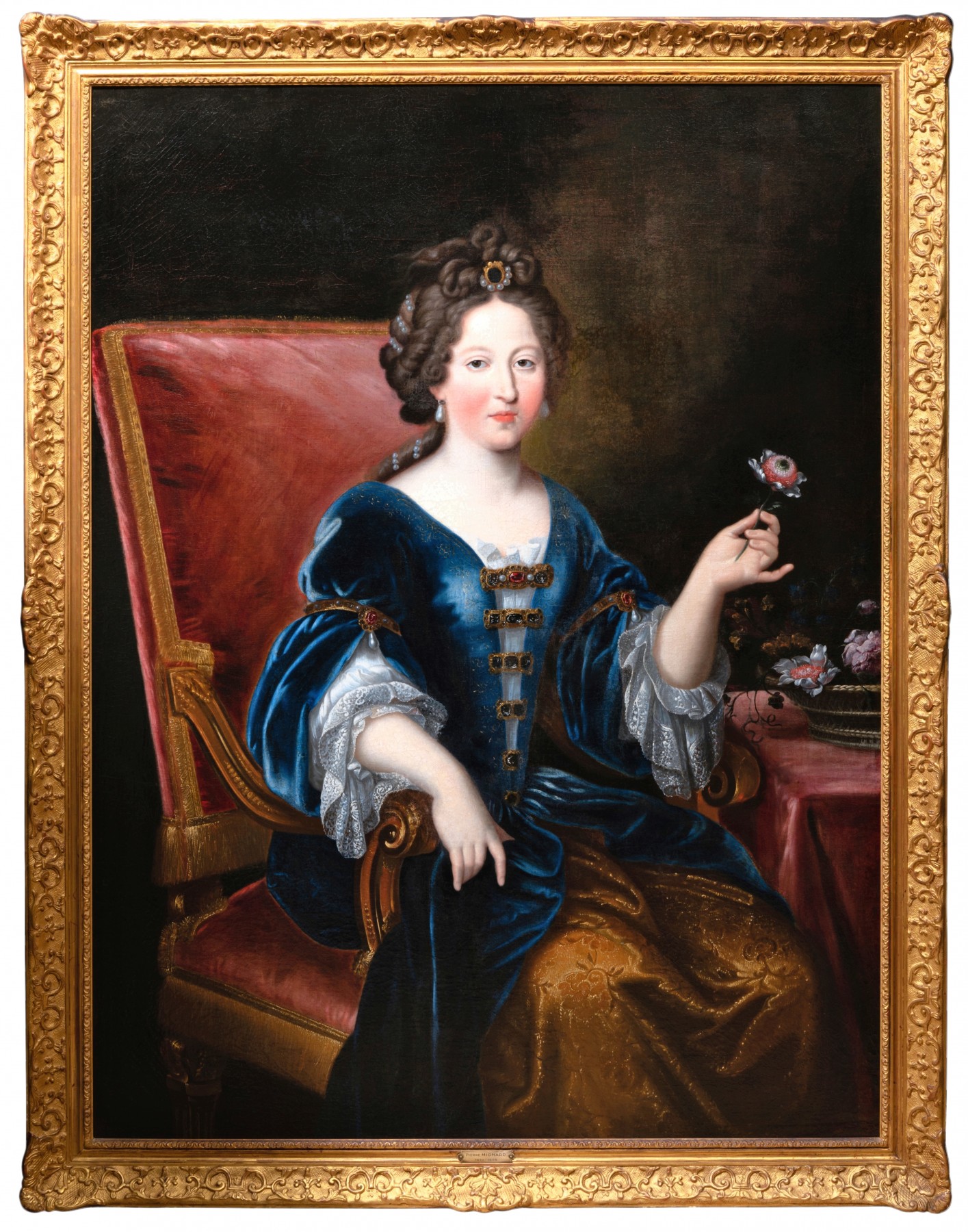 Portrait of Marie-Louise d'Orleans, attributed to Pierre Mignard - Ref.95735