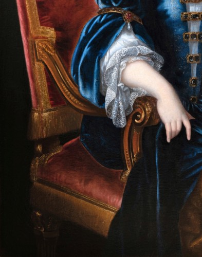 Portrait de Marie-Louise d’Orléans, attribué a Pierre Mignard - Galerie Nicolas Lenté