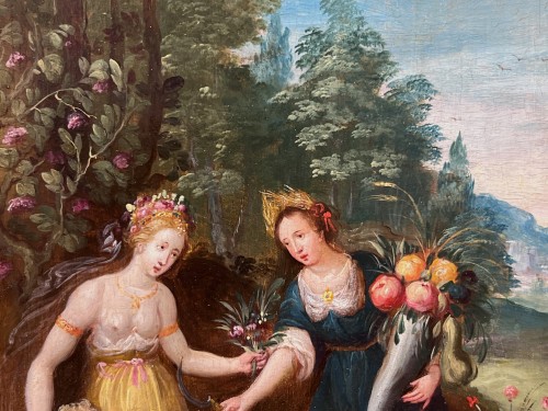 Antiquités - Allegory of Spring and Summer, circle H. Van Balen