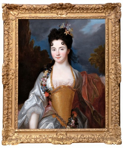 Portrait of a noblewoman, workshop of Nicolas de Largilliere, circa 1690