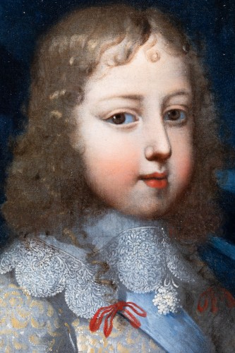 Portrait de Louis XIV et Philippe de France vers 1645, attribué aux Beaubrun - Louis XIV