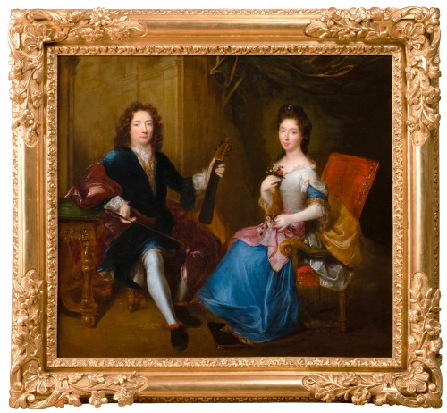 Double portrait of Philippe d’Orléans &amp; Françoise-Marie de Bourbon