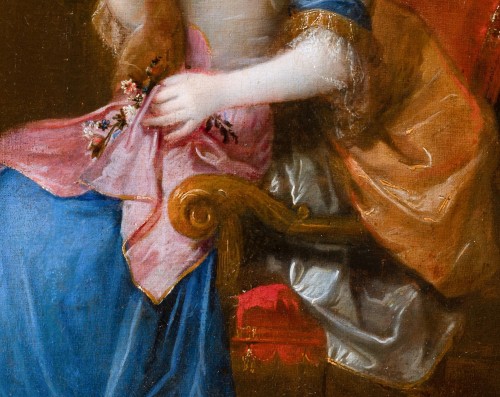 XVIIe siècle - Double portrait de Philippe d’Orléans et Françoise-Marie de Bourbon