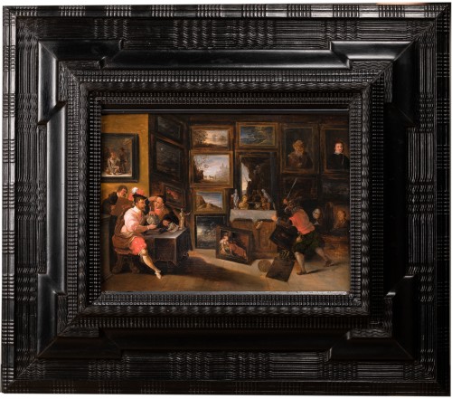 Irruption de l’âne iconoclaste dans un cabinet d’amateur, atelier de F. Francken - Galerie Nicolas Lenté