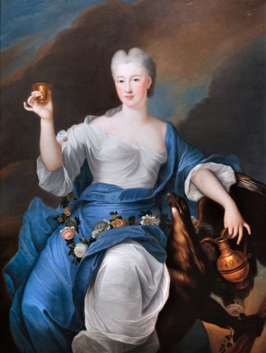 Antiquités - Portrait of Princess of Bourbon as Hebe, Pierre Gobert, circa 1730