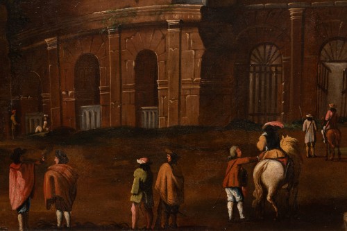 A capriccio with the Colosseum, circle of Viviano Codazzi - 