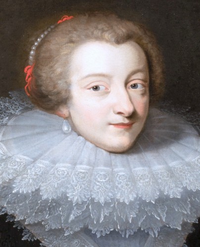 Portrait de Marguerite d’Ornano, comtesse de Grignan, Entourage de Daniel Dumonstier - Galerie Nicolas Lenté