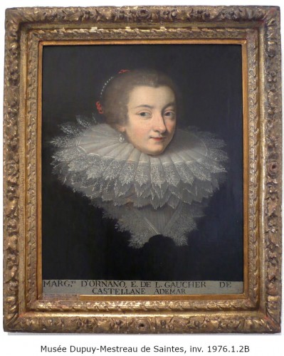 XVIIe siècle - Portrait de Marguerite d’Ornano, comtesse de Grignan, Entourage de Daniel Dumonstier