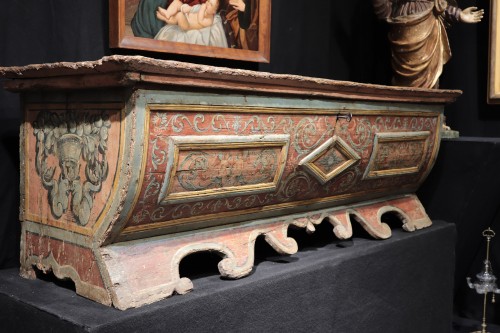 Coffre de mariage, Toscane15e siècle - Numero 7 Antiquariato