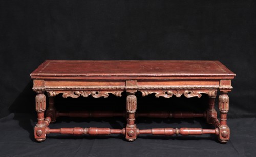 Seating  - Lacquered and gilded bench, 16th century Florence