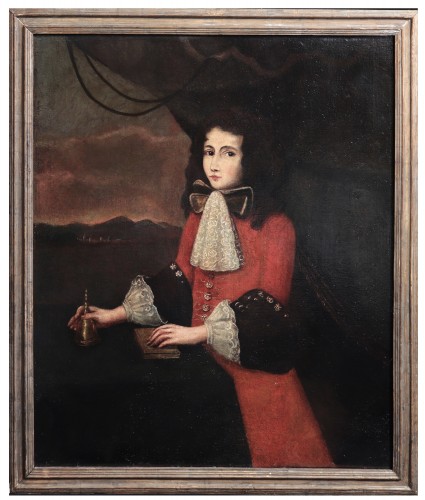 French School Tableau, Portrait, 17th Century 