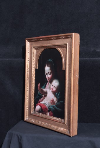 Vierge à l'Enfant, École vénitienne du 17e siècle - Tableaux et dessins Style Louis XIV