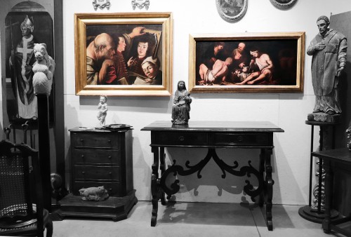 Tableaux et dessins Tableaux XVIIe siècle - Connais-toi toi-même - Pietro Della Vecchia et atelier (1603-1678)